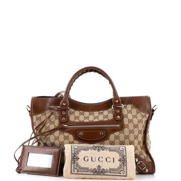 Gucci x Balenciaga The Hacker Project Neo Classic City Bag GG Canvas Medium - Picture 2 of 10